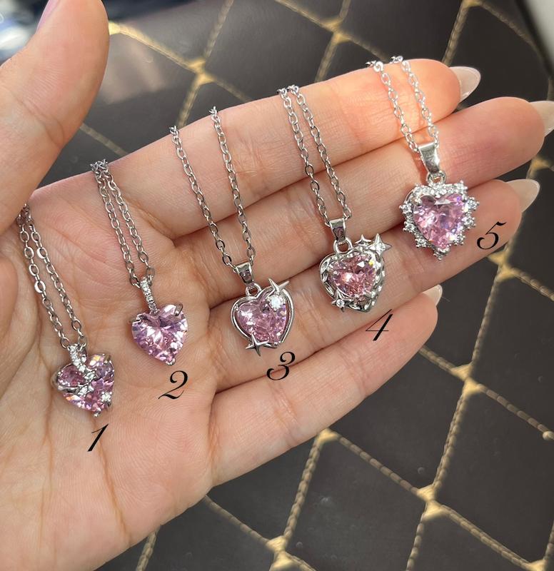 گردنبند سوارسکی قلب